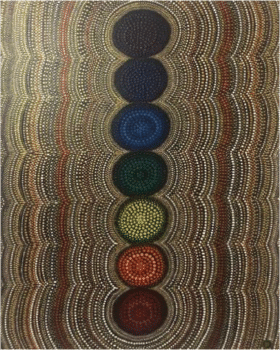 Alignement Chakras - Peinture de Sandra BOURGEOIS