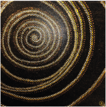 Spirale du temps - Peinture de Sandra BOURGEOIS
