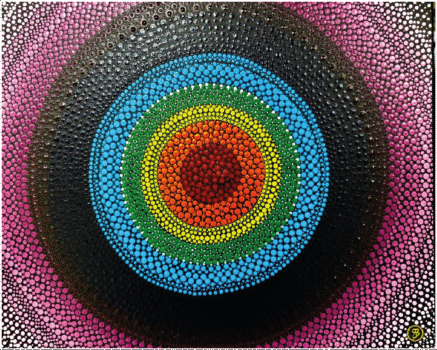 Vibration chakras - Peinture de Sandra BOURGEOIS